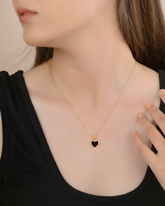 Premium Gold-Plated Heart Shape Necklace | Elegant & Minimal