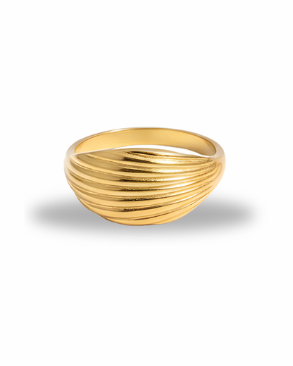 Gold-Plated Classic Ring for Women | Premium Finish