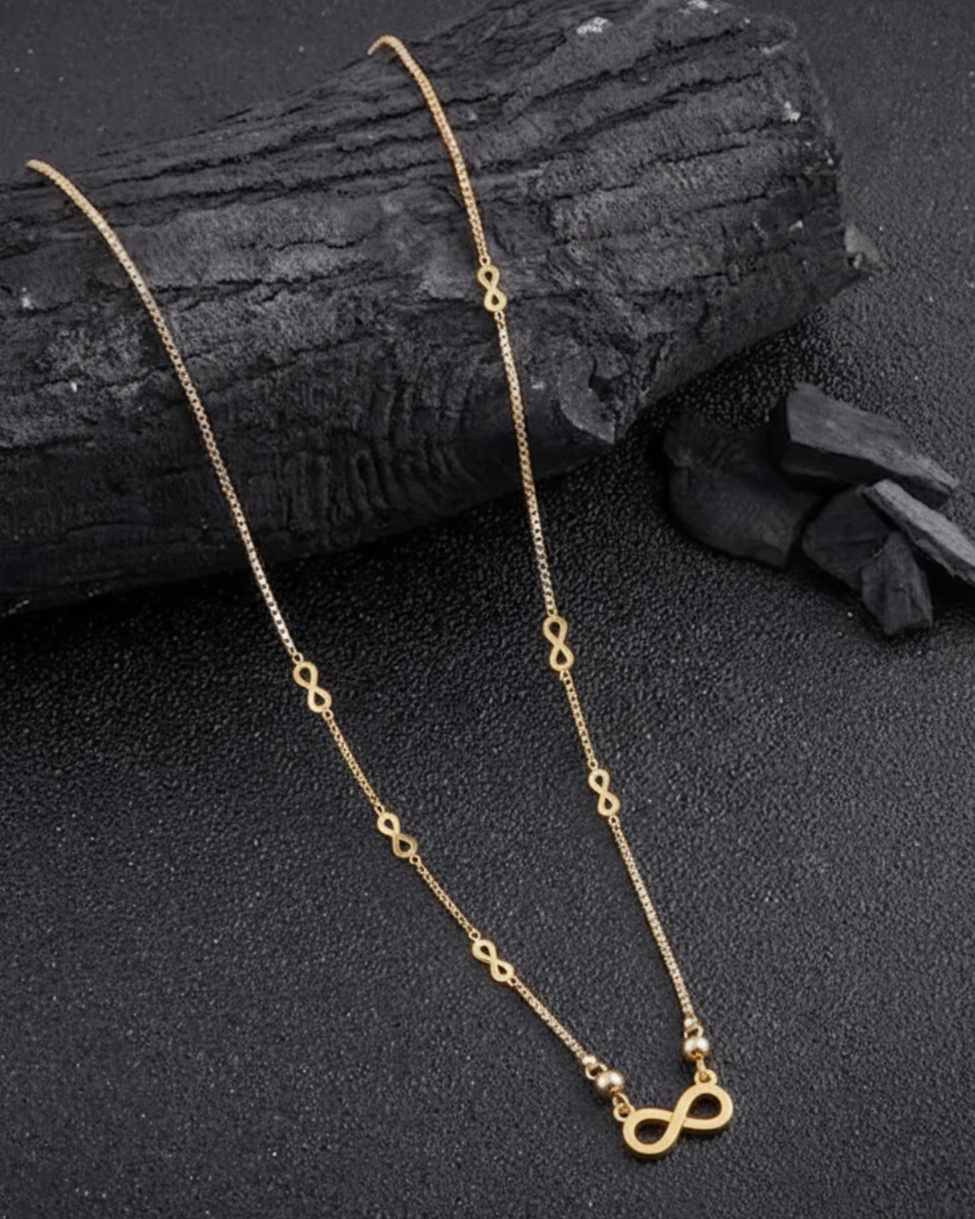 Premium Gold-Plated Infinity Necklace | Elegant & Minimal