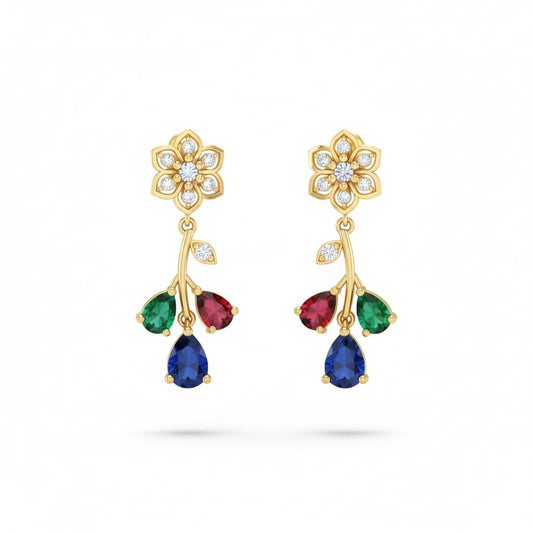 Luxury Stone Stud Earrings | Minimal Everyday Elegance